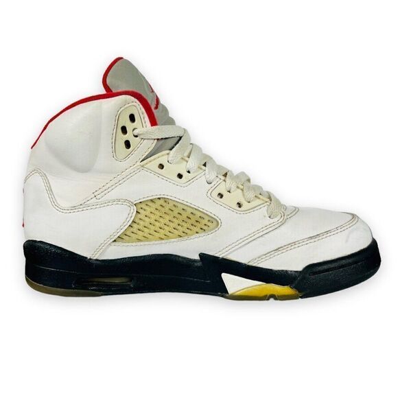 Air Jordan 5 Retro GS 2013 'Fire Red' 440888-100 Youth 4.5 - Picture 7 of 11